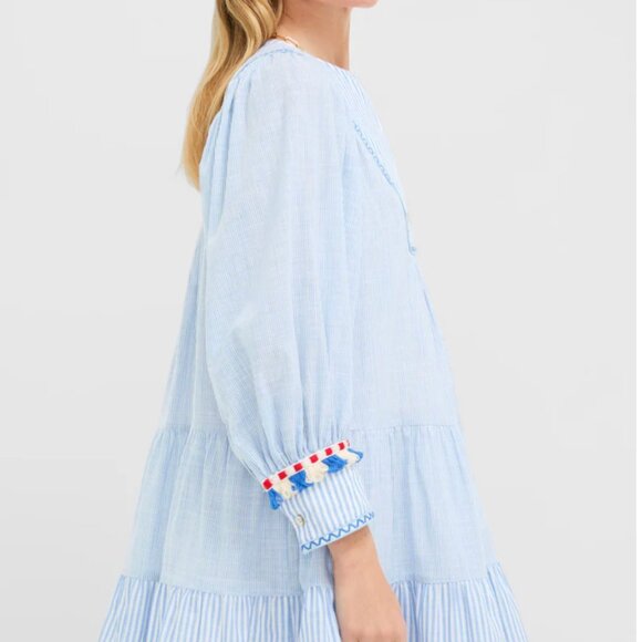 Tuckernuck Chambray Stripe Fringe Jen Dress (COMING SOON!) - Picture 5 of 7